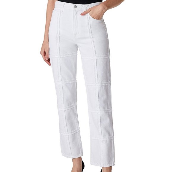 NWT J BRAND WHITE OFF THE GRID HIGH WAIST JEANS - Picture 1 of 3